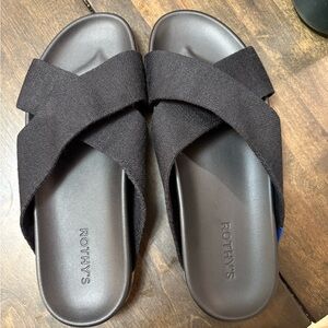 NEW W/OUT TAGS! Rothy's The Weekend Slide Black